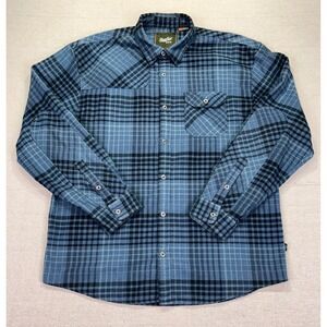 Howler Bros Mens XL Brothers Plaid Cotton Blend Long Sleeve Button Shirt